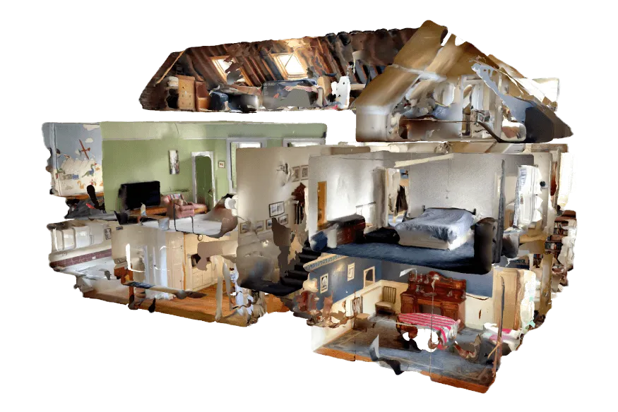 Modélisation LiDAR 3D — Visite virtuelle du logement